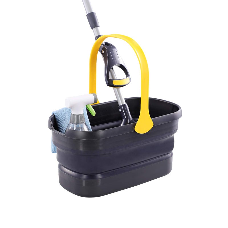 Yocada Collapsible Plastic Bucket Mop Bucket 10L (2.6Gallon) Cleaning Washing Basket for Sponge&Flat&Cotton Mop Cleaning Washing - Image 1